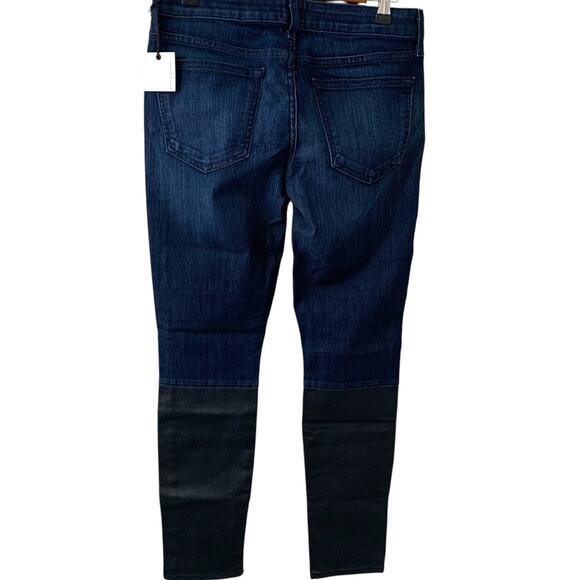 Rich & Skinny NWT Sleek ColorBlock Night Rider True Blue Skinny Jeans Size 28x30 - Picture 3 of 9